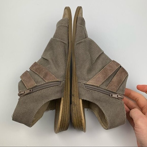 Vanity womens vasa sandals 7 brown zip up booties fairycore cosplay festival - Picture 6 of 12